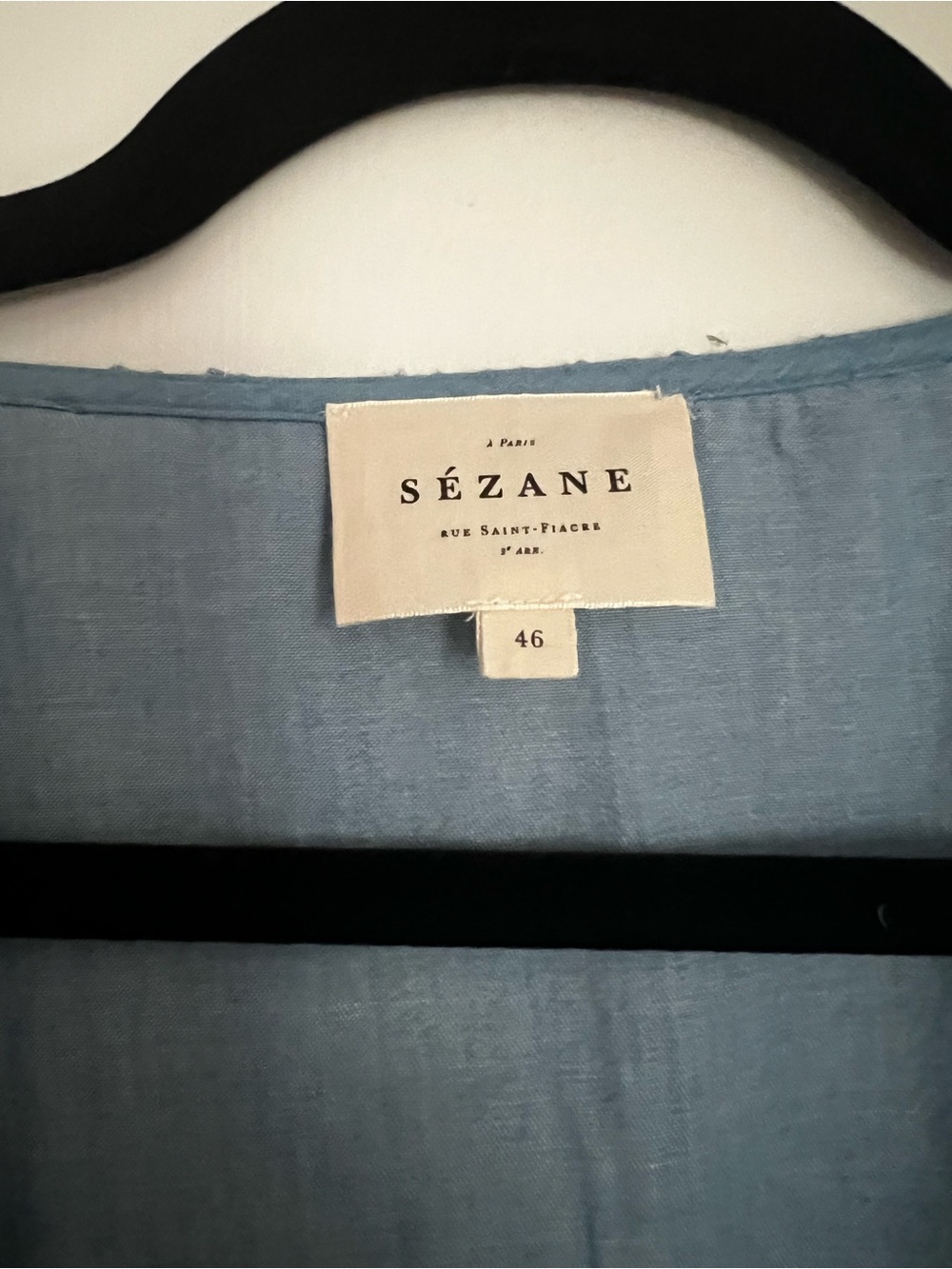 Sezane Rosine Chambray Blouse - Picture 6 of 6